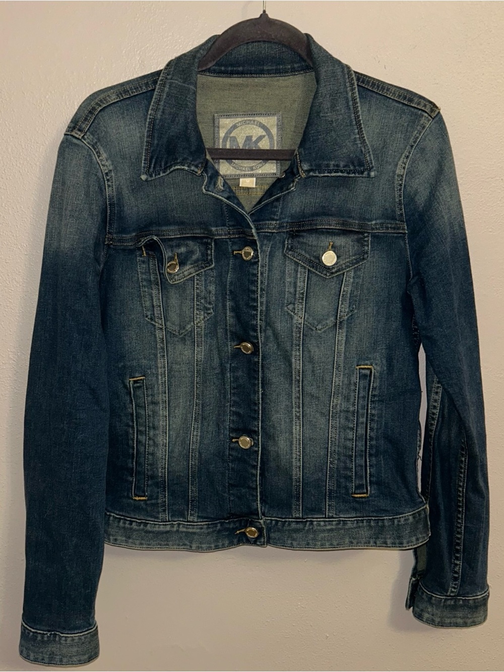 Michael Kors Indigo Faded trucker  Denim Jacket